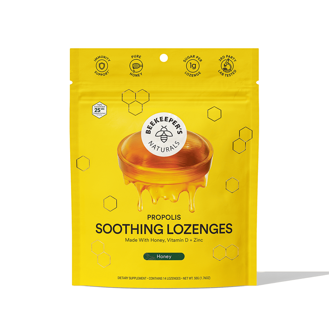 Picture of Beekeepers Naturals B00318 1.76 oz B.Soothed Honey Lozenges Cough Drops