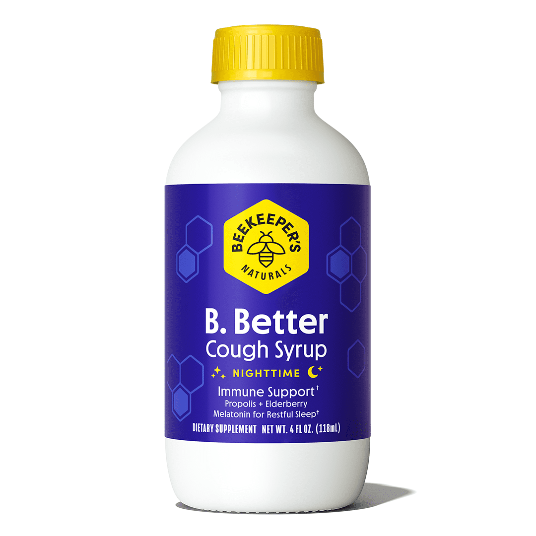 Picture of Beekeepers Naturals B00317 4 oz B. Better Night Cough Syrup