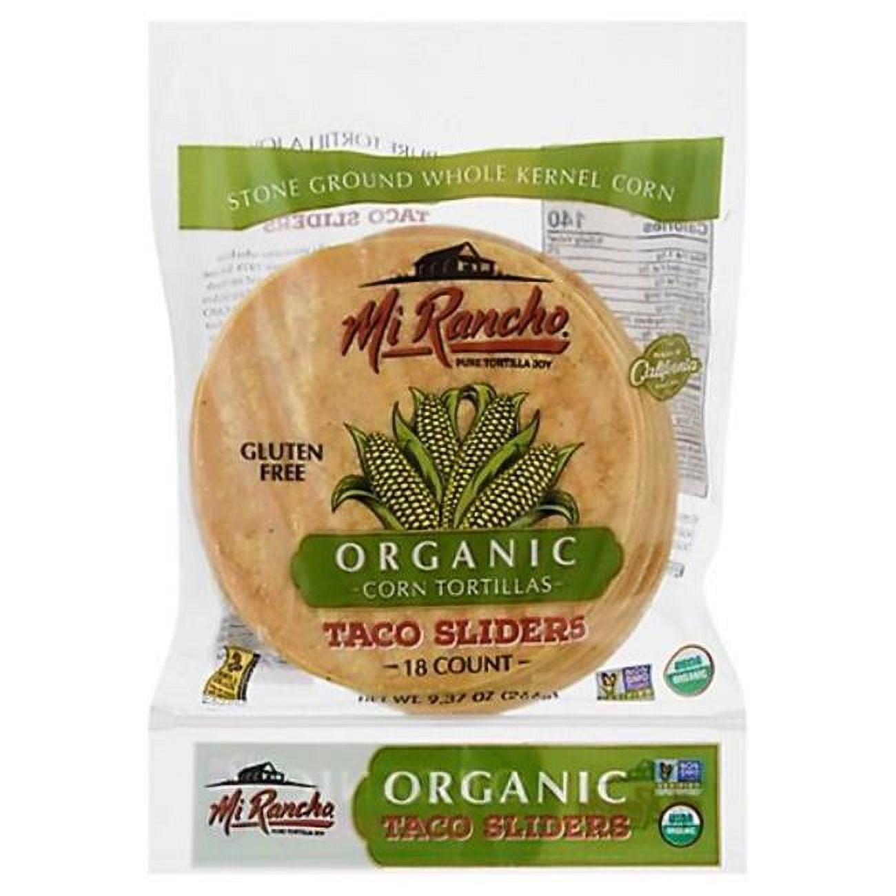 Picture of Mi Rancho 48259 9.37 oz Organic Corn Tortillas&#44; Pack of 18