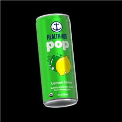 Picture of Health-Ade 32871 12 oz Organic Pop Lemon & Lime Carbonated Drink&#44; Pack of 12