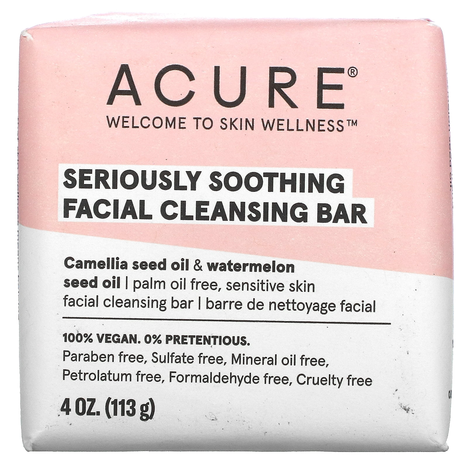 Picture of Acure 10509 4 oz Seriously Soothing Facial Cleansing Bar