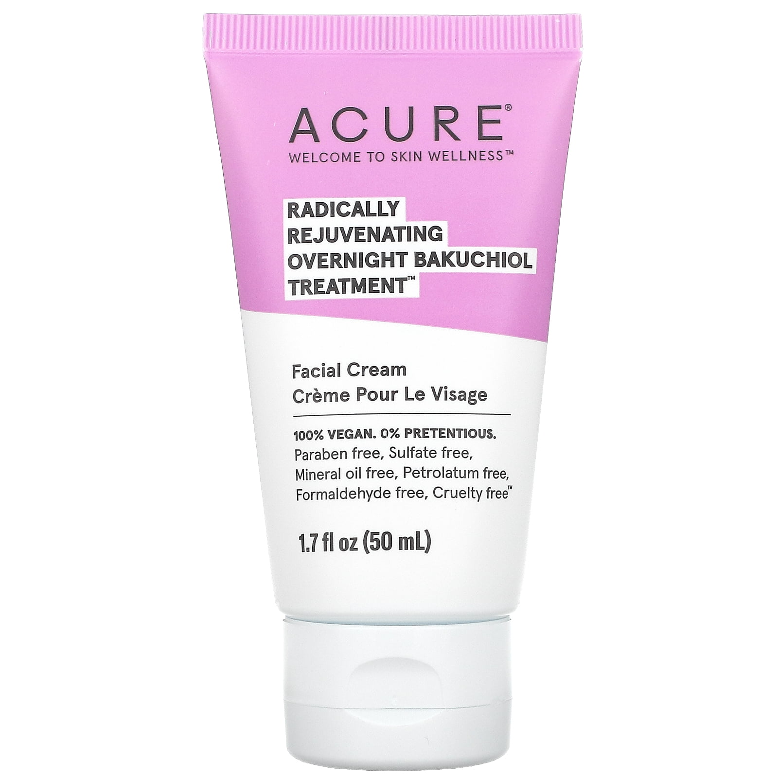 Picture of Acure 10508 1.7 oz Radically Rejuvenating Overnight Bakuchiol Facial Treatment