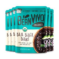 Picture of Beanvivo 34004 10 oz Organic Baja Black Beans&#44; Pack of 6