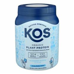 Picture of Kos 28043 20.6 oz Organic Plant Protein with Blue Spirulina & Immunity Blueberry Muffin