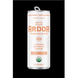 Picture of Ardor Sparkling Water 12358 Organic White Peach Energy Sparkling Drink&#44; Pack of 12