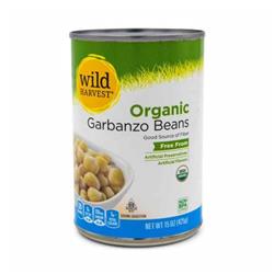 Picture of Wild Harvest 45955 15 oz Organic Garbanzo Beans&#44; Pack of 12
