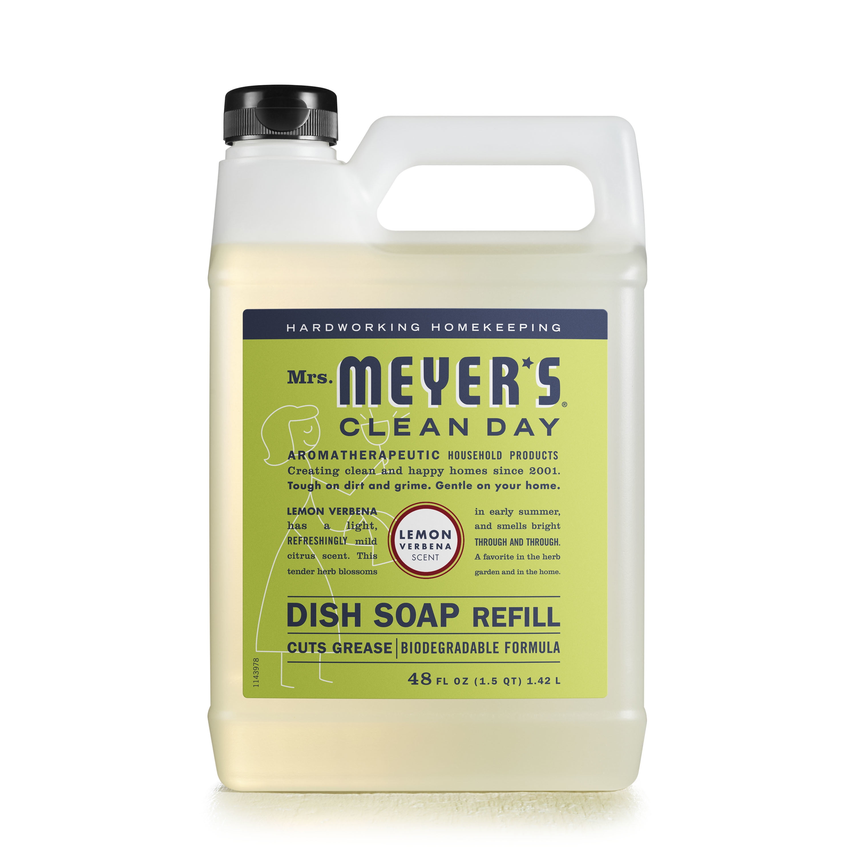 Picture of Mrs Meyers Clean Day 45078 48 oz Lemon Verbena Liquid Dish Refill 