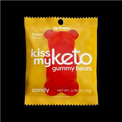 Picture of Kiss My Keto 85820 0.79 oz Gummy Bears Candy&#44; Pack of 12