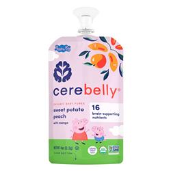 Picture of Cerebelly 37462 4 oz Organic Peppa Pig Sweet Potato Peach Pouch&#44; Pack of 6