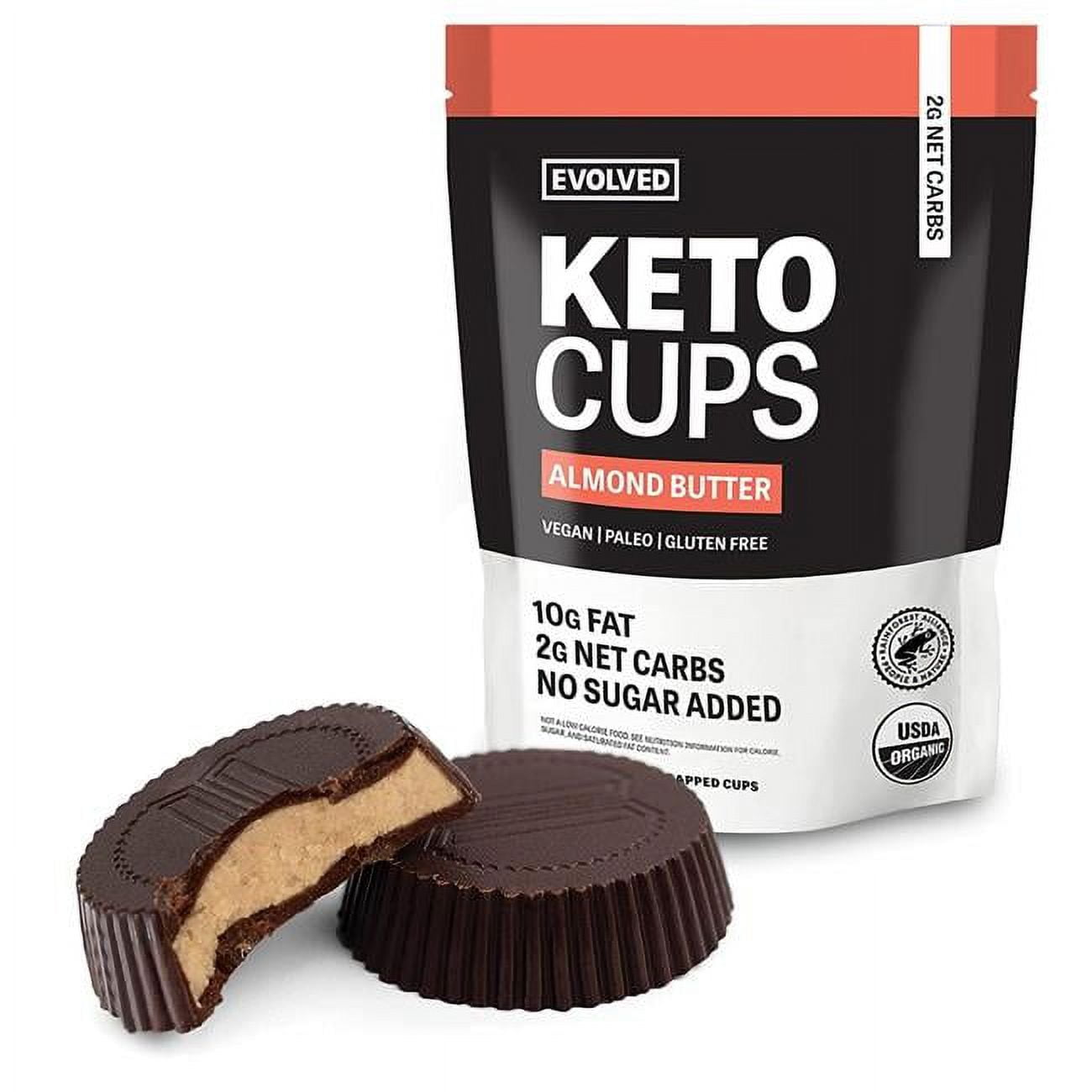 Picture of Evolved 59040 4.93 oz Organic Almond Butter Keto Cups Chocolate&#44; Pack of 6