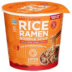 Picture of Lotus Foods B03459 1.98 oz Organic Spicy Kimchi Rice Ramen Noodles&#44; Pack of 6