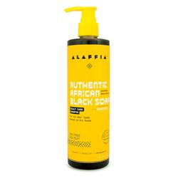 Picture of Alaffia 47428 12 oz Authentic African Black Soap Tea Tree & Mint Scalp Care Cleansing Shampoo