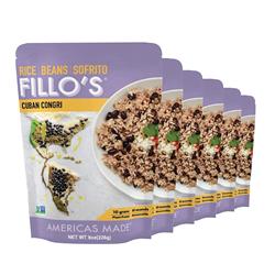 Picture of Fillos 46147 8 oz Cuban Congri&#44; Black Beans & Rice&#44; Pack of 6