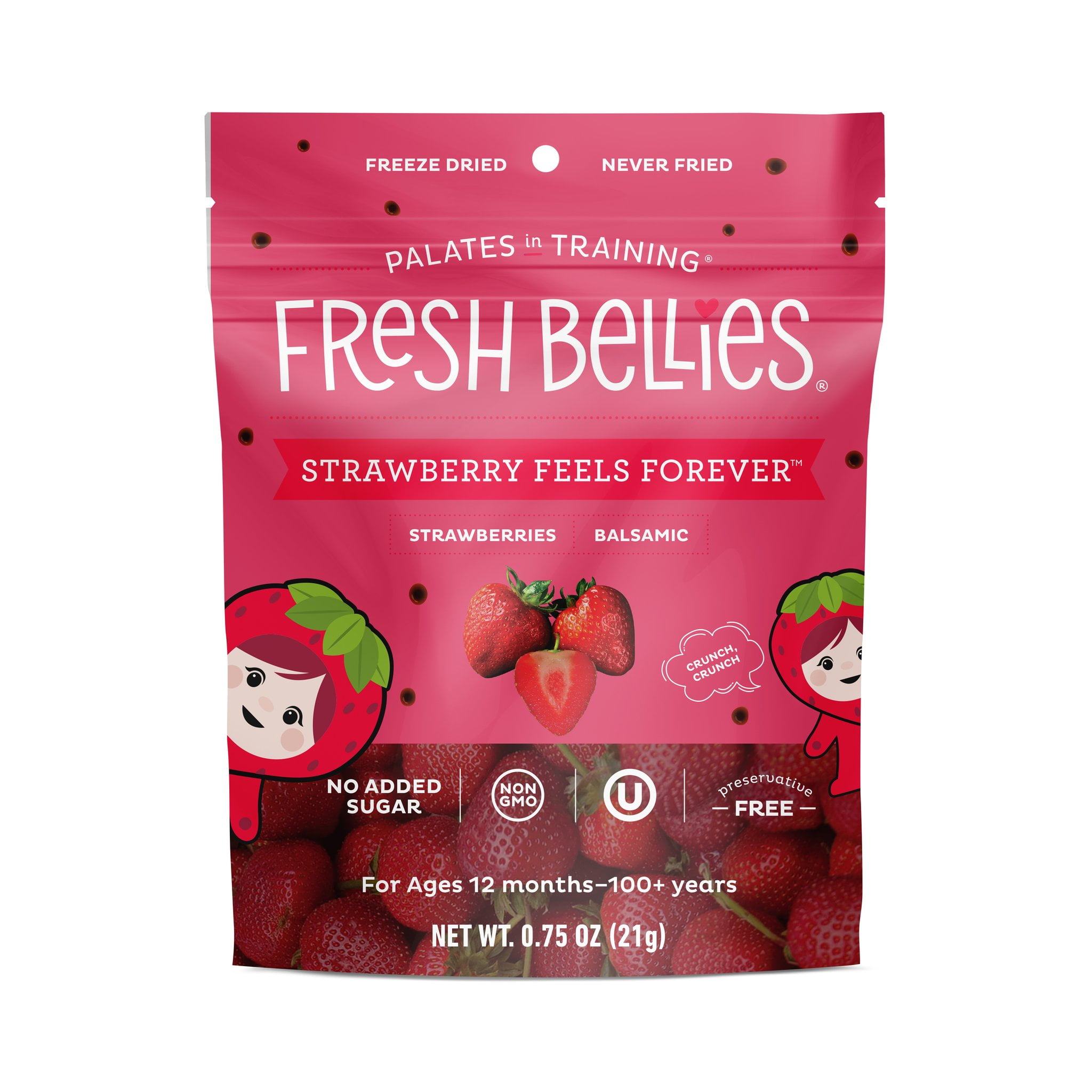 Picture of Fresh Bellies B04827 0.75 oz Strawberry Feels Forever Toddler Treat&#44; Pack of 6