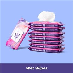 Picture of Bim Bam Boo 82263 Flushable Baby Wipes - 42 Count - Pack of 8