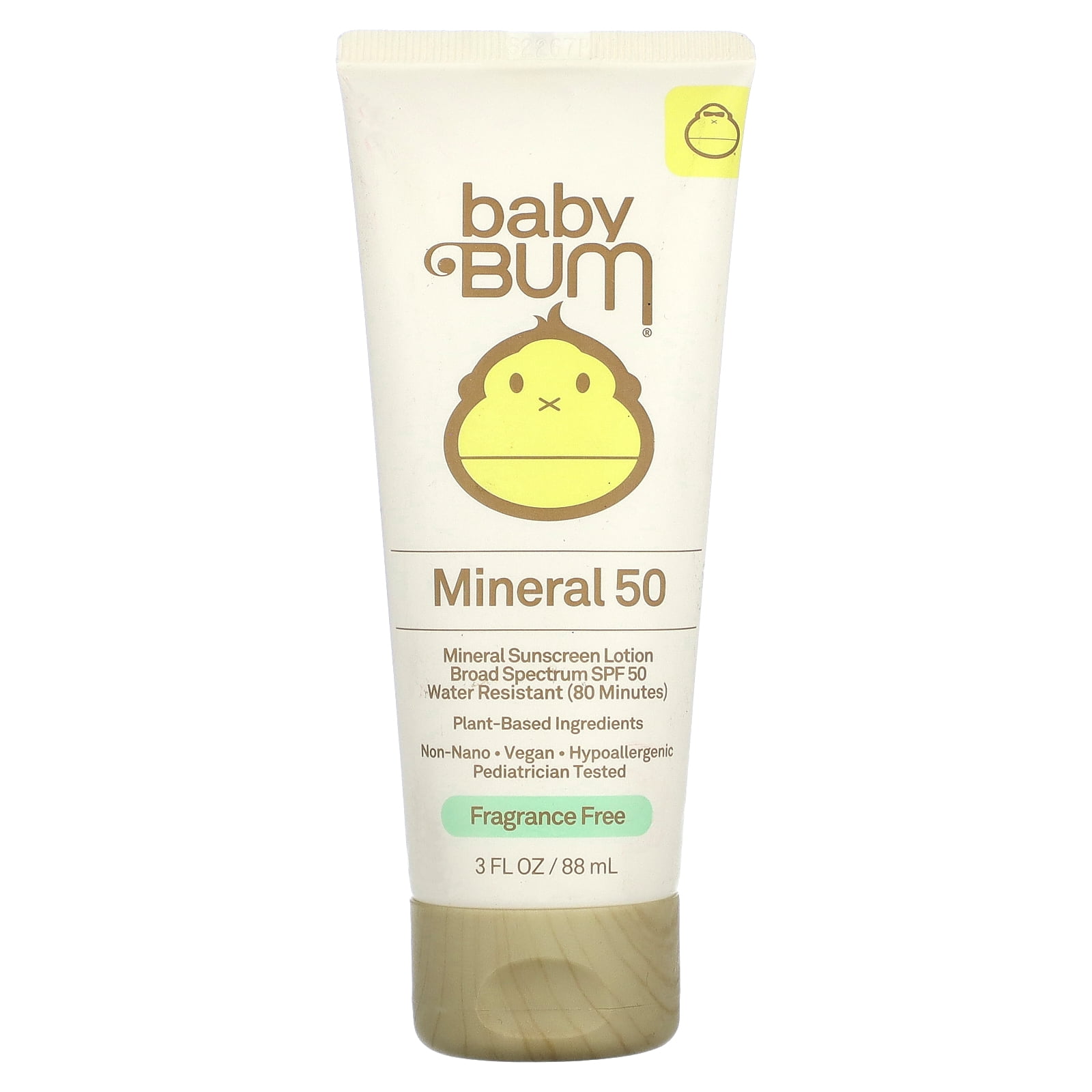 Picture of Baby Bum 55155 3 oz Fragrance Free Mineral Sunscreen Lotion for Sensitive Skin with SPF 50