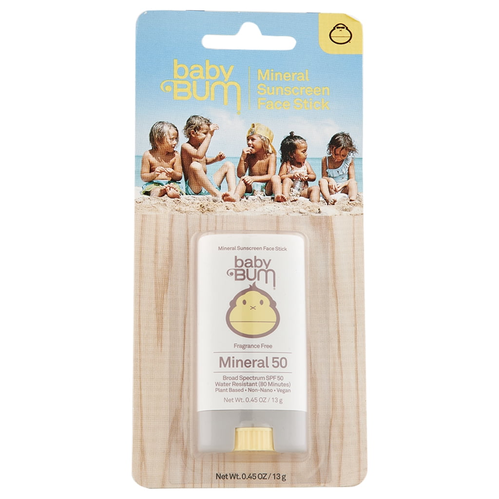 Picture of Baby Bum 55156 0.45 oz 3 oz Fragrance Free Mineral Sunscreen Stick with SPF 50