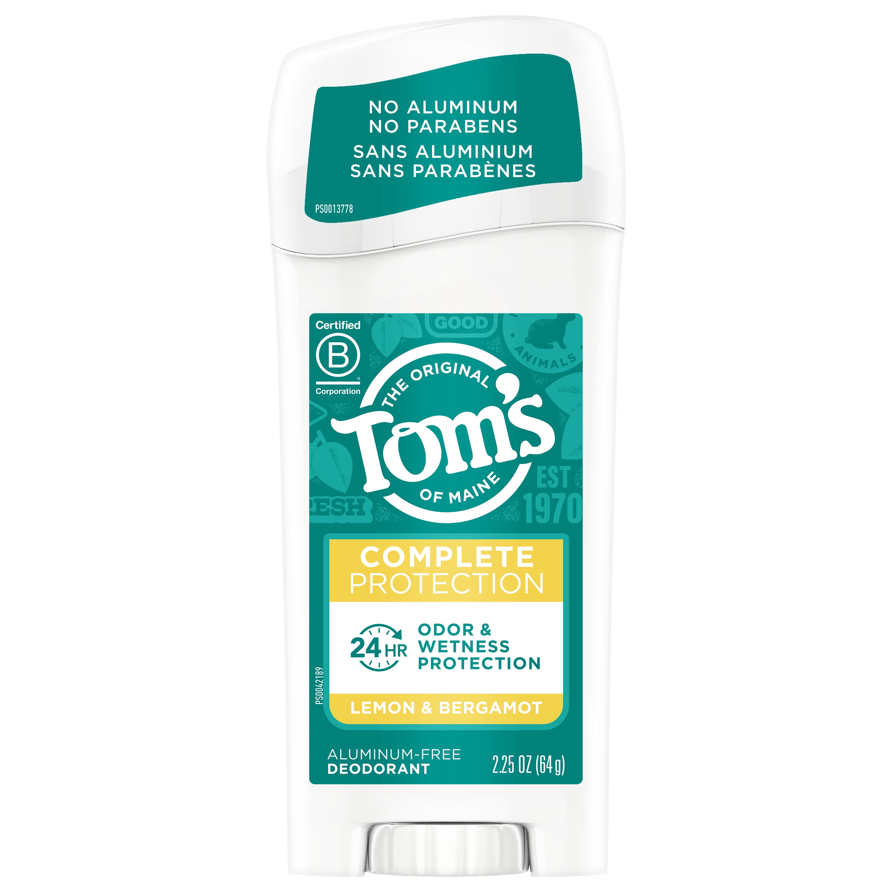 Picture of Toms of Maine B-13874-1PK 2.2 oz Bergamot & Lime Scent Women Deodorant