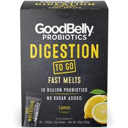 Picture of Good Belly B-12699-1PK 1.05 oz Digestion Fast Melts Lemon Flavor Probiotics Powder