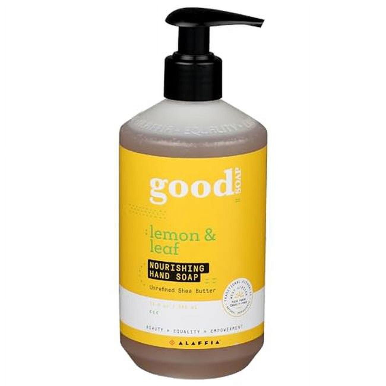 Picture of Alaffia B-83960-1PK 12 oz Lemon & Leaf Good Hand Soap