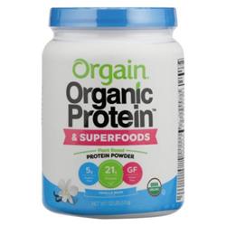 Picture of Orgain B-12334-1PK 18 oz Organic Superfoods Vanilla Bean Protein Powder
