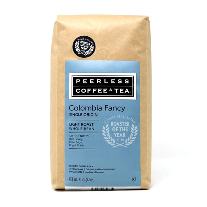 Picture of Peerless Coffee & Tea B-77253-8PK Fancy Light Whole Bean Coffee - 2 lbs - Pack of 8