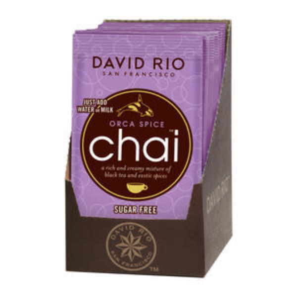 Picture of David Rio B-34615-12PK 0.63 oz Sugar Free Chai Tea Single Serve Packets&#44; Orca Spice - Pack of 12
