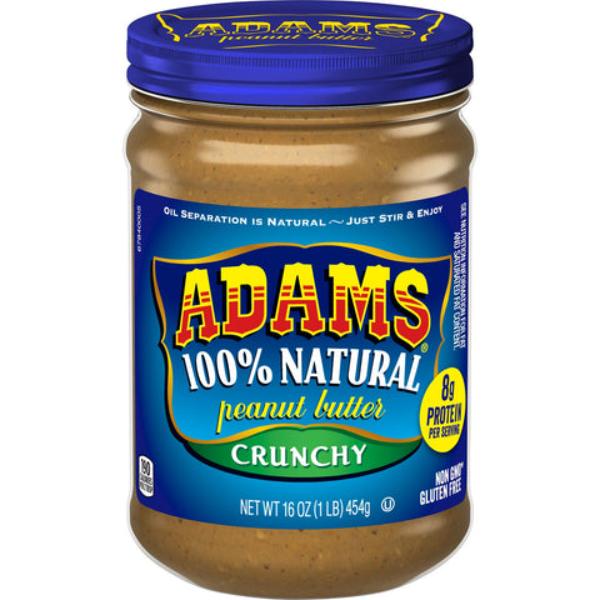 Picture of Adams B-31141-12PK 16 oz 100 Percent Natural Crunchy Peanut Butter - Pack of 12