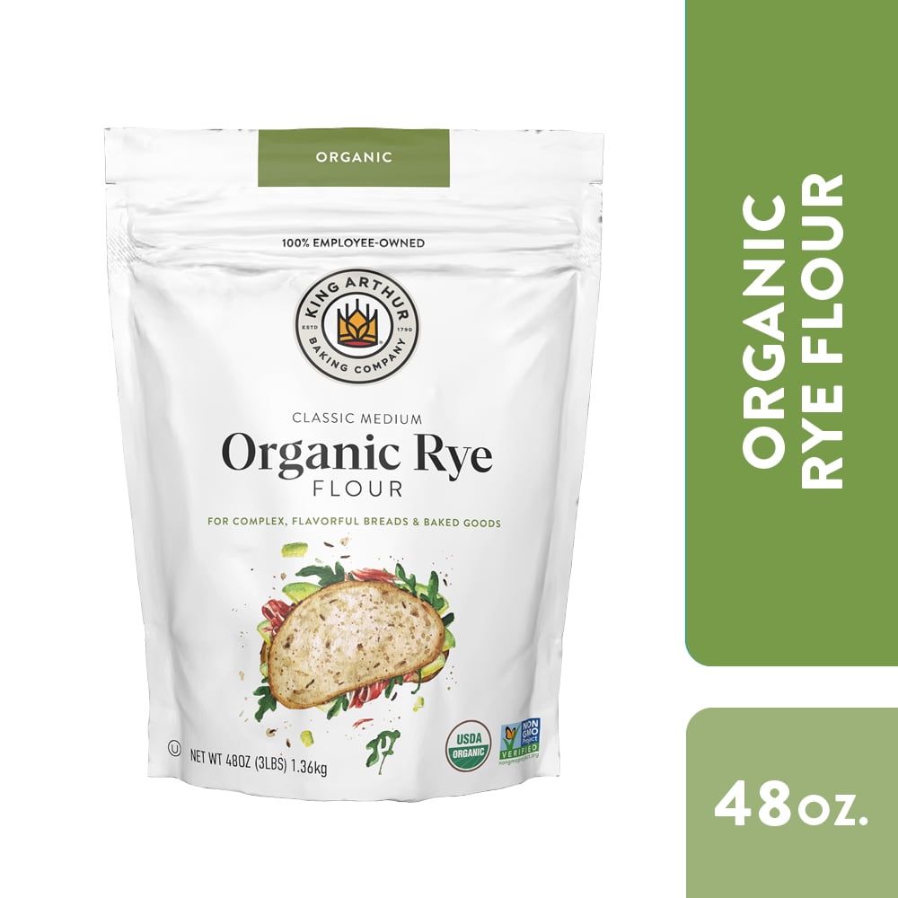 Picture of King Arthur Flour B-72818-4PK 48 oz Organic Classic Medium Rye Flour - Pack of 4