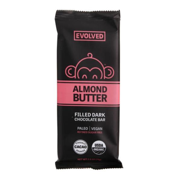 Picture of Evolved B-58993-8PK 2.5 oz Almond Butter Filled Dark Chocolate Bar - Pack of 8