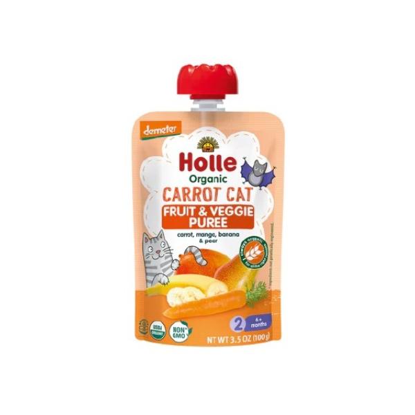 Picture of Holle B-86628-2PK 3.5 oz Organic Pouch Carrot Cat Baby Food - Pack of 2
