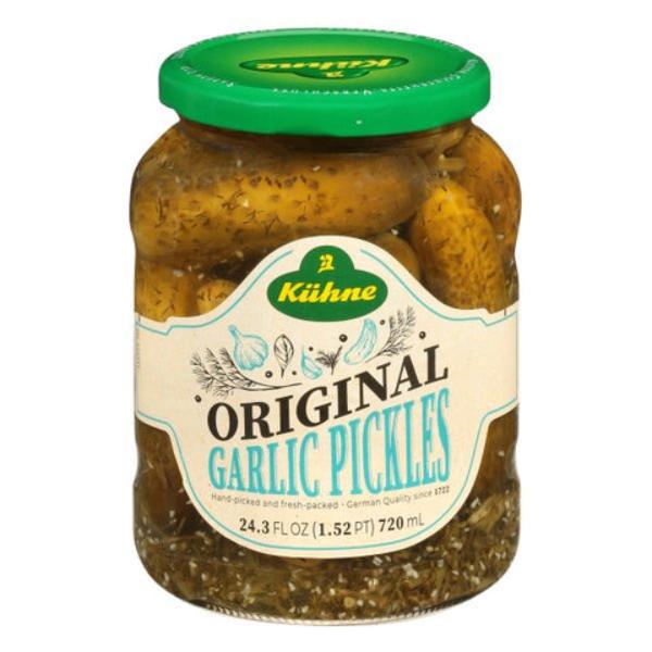 Picture of Kuhne B-41417-12PK 24.3 oz Original Garlic Pickles - Pack of 12