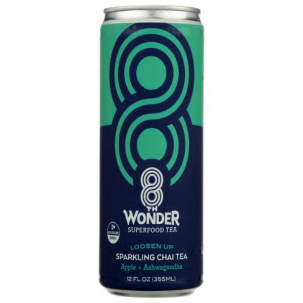 Picture of 8th Wonder Tea B-60535-2PK 12 oz Loosen Up Sparkling Chai Tea - Apple & Ashwagandha - 2 per Pack - Pack of 6