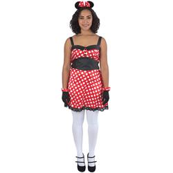 Picture of Banana Costumes Goods F-04-006-XL Ms. Mouse Costume&#44; Red with White Dot - Extra Large