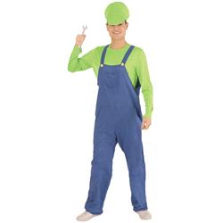 Picture of Banana Costumes Goods F-04-004-L Green Plumber Costume&#44; Green & Blue - Large