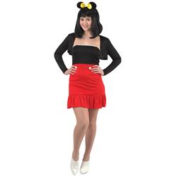 Picture of Banana Costumes Goods F-04-005-L Ms. Mice Costume&#44; Black & Red - Large