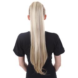 Picture of Banana Costumes ST-009 25.5 in. Styless Straight Light Blonde High Heat Jaw Clip Ponytail Extension, Yellow