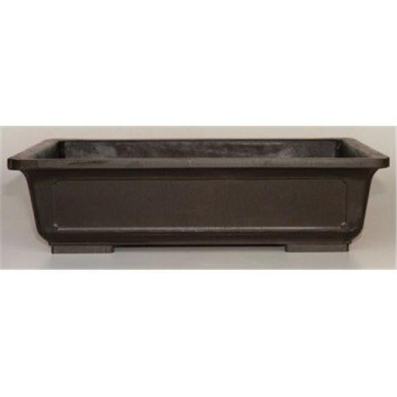 d1347 Brown Mica Bonsai Pot - Rectangle