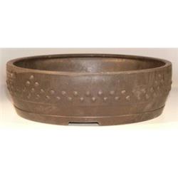 Brown Mica Bonsai Pot - Round