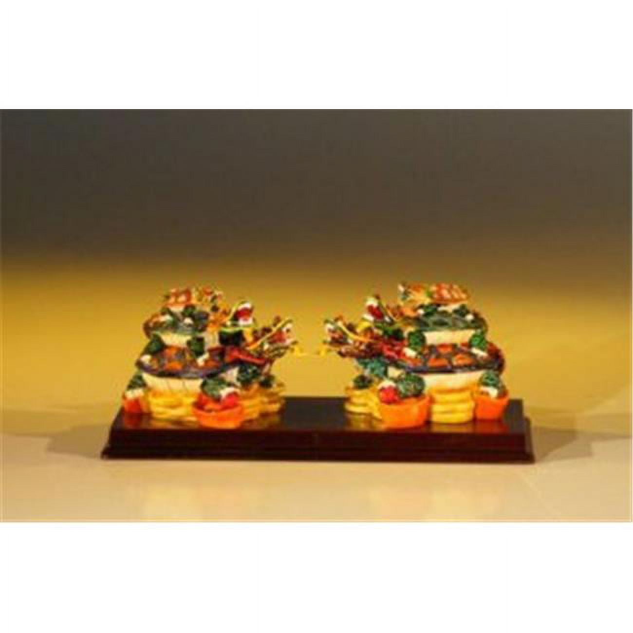 Picture of Bonsai Boy e2204 5 x 2 x 2 in. Piggyback Turtle Miniature Figurines