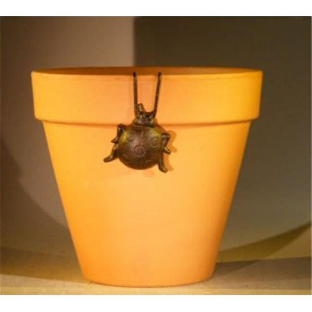 2 x 2 in. Cast Iron Hanging Garden Pot Decoration - Lady Bug