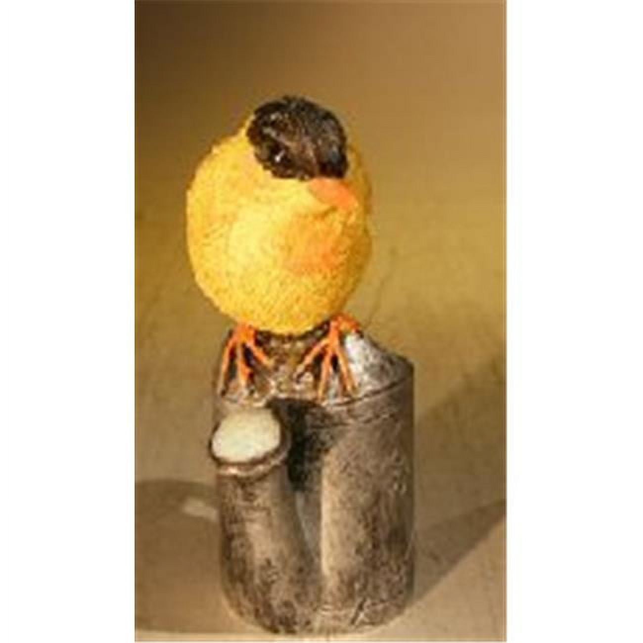 Picture of Bonsai Boy e3198 Miniature Bird Figurine - Sitting Atop A Watering Can