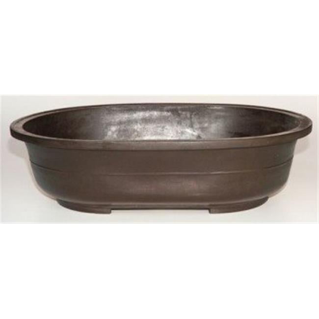 Brown Mica Bonsai Pot - Oval