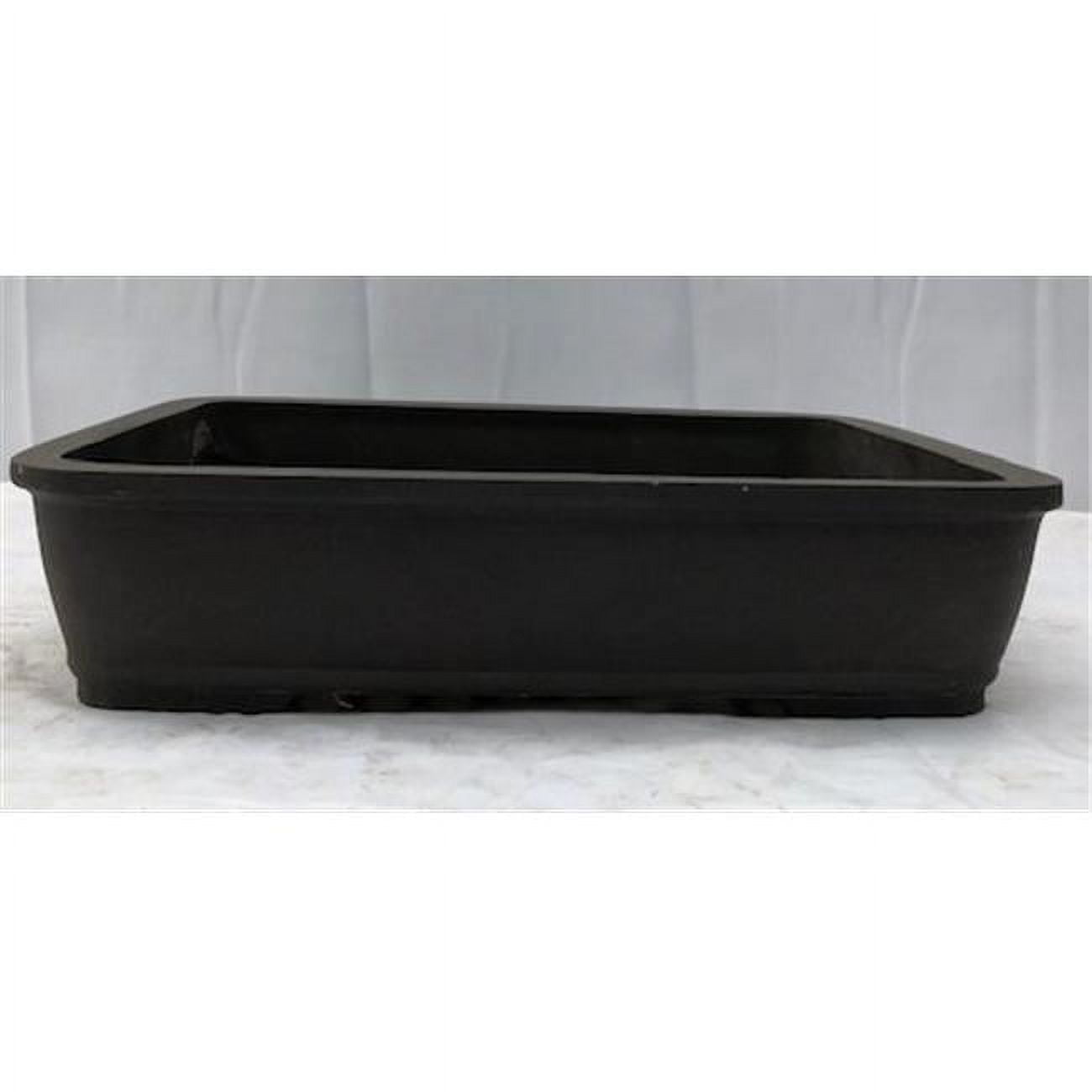Mica Bonsai Pot, Brown - Rectangle