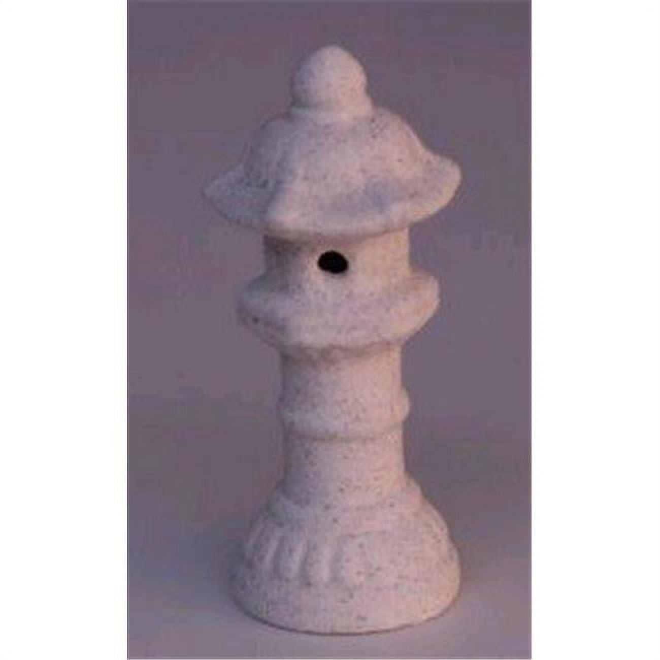 Picture of Bonsai Boy d1328 4 in. Ceramic Sandstone Pagoda Lantern