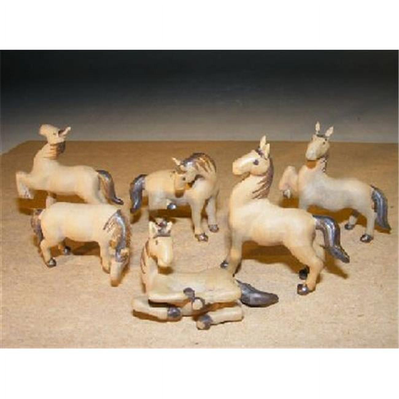 Picture of Bonsai Boy e2953 Miniature Horse Figurine Set - Extra Fine Detail - 6 Piece