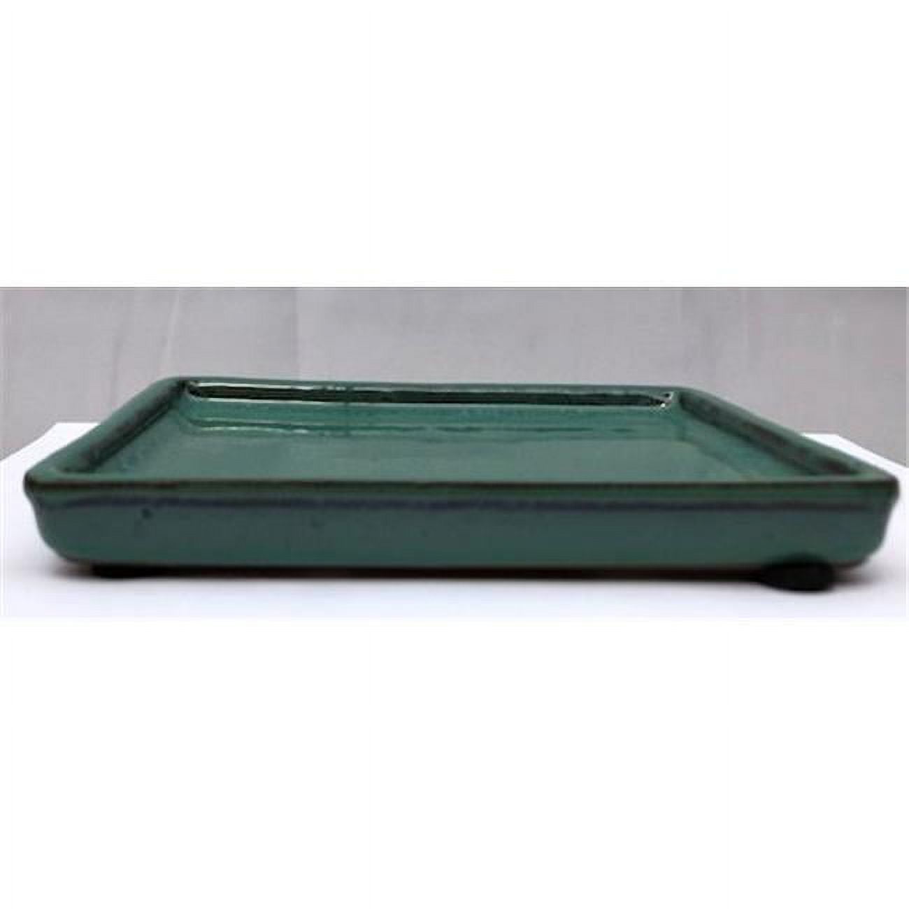 Picture of Bonsai Boy T1006 Ceramic Humidity & Drip Tray&#44; Green & Blue - Rectangle