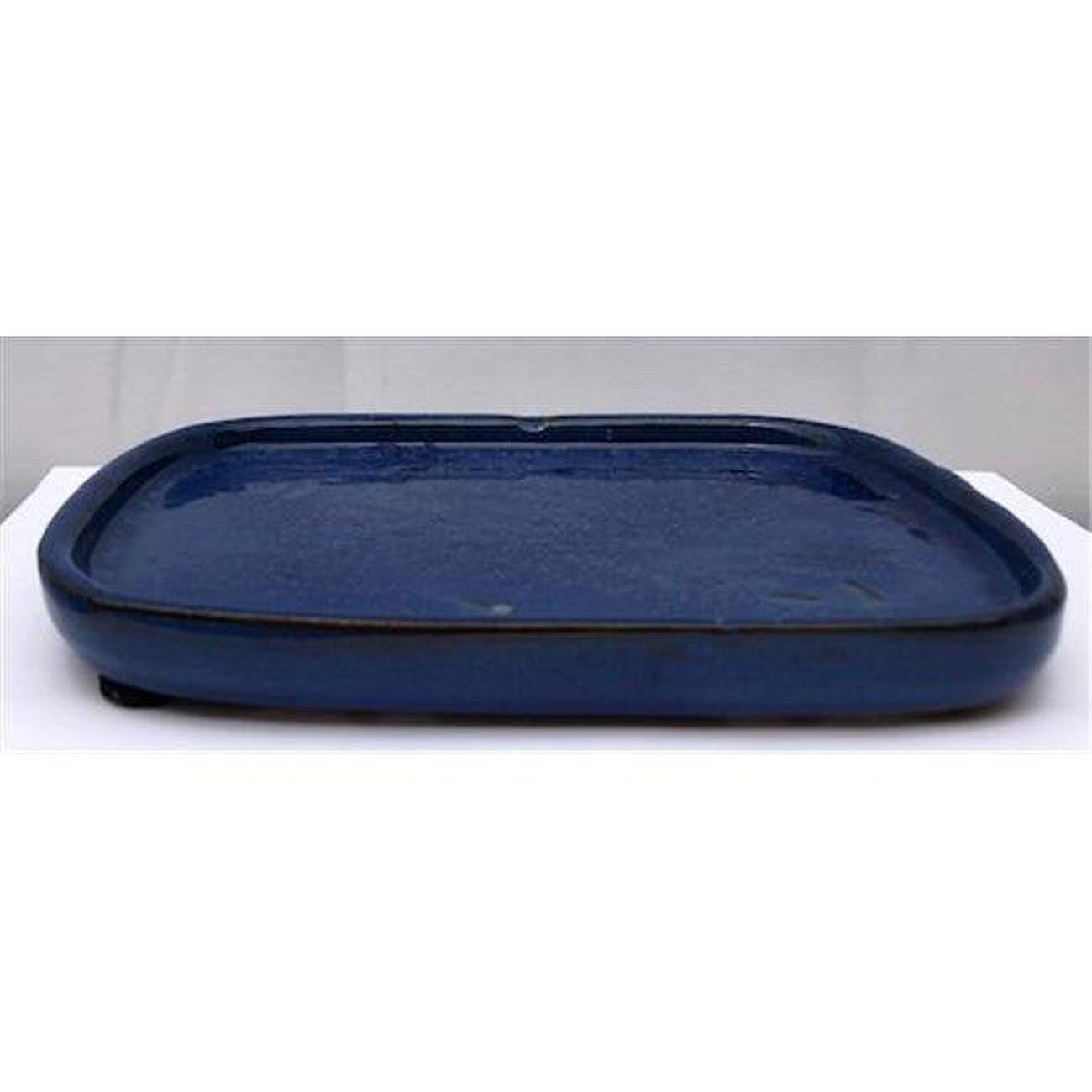 Picture of Bonsai Boy T1007 Ceramic Humidity & Drip Tray&#44; Blue - Rectangle