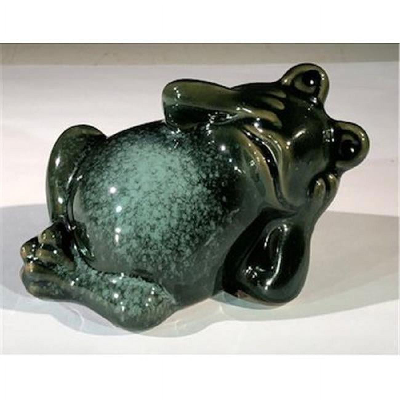 Picture of Bonsai Boy e3474 3 in. Miniature Ceramic Figurine - Frog Relaxing