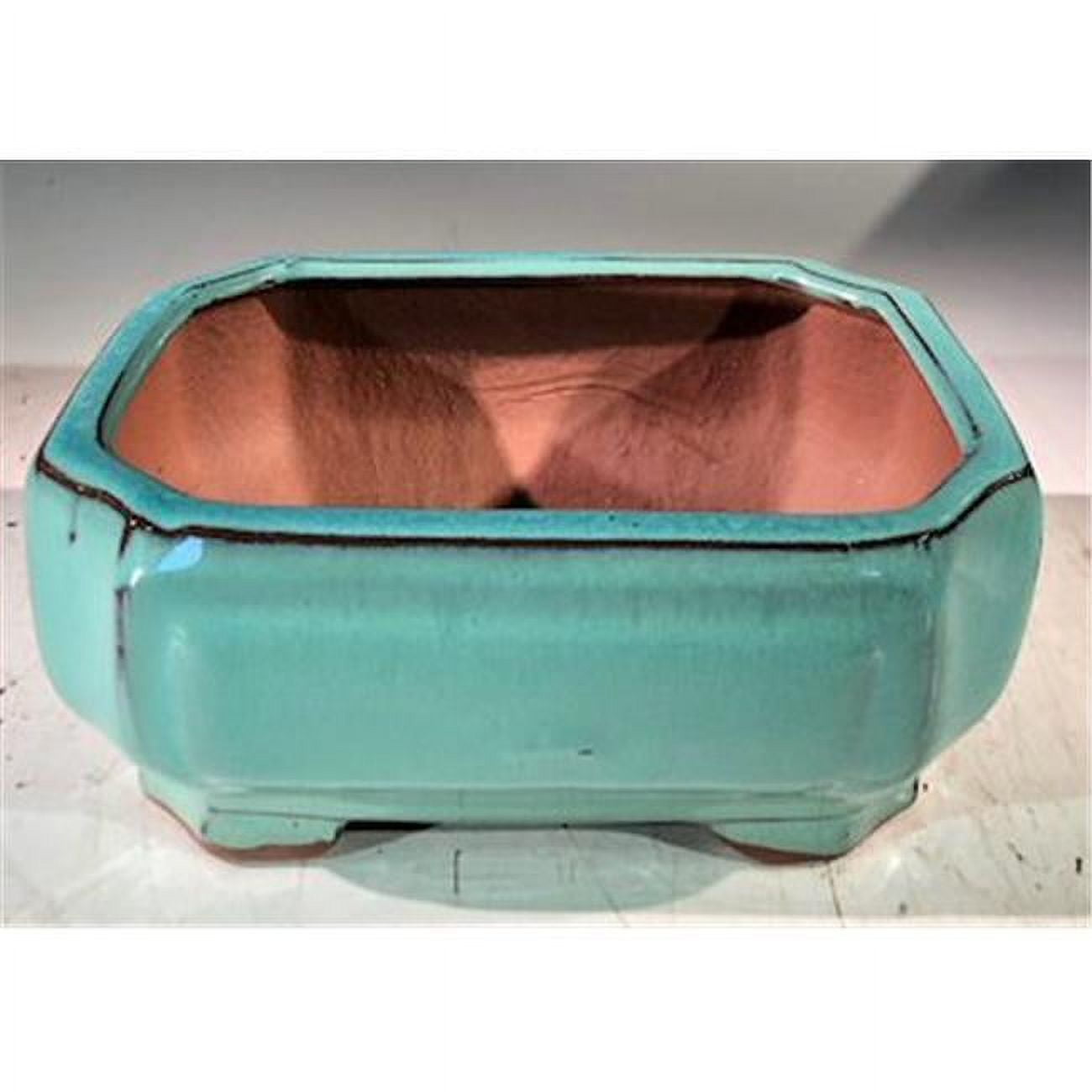 Ceramic Bonsai Pot - Professional Series, Light Blue - Rectangle